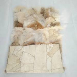 China fur factory wholesale animal fur 50x100cm coyote Paw Plate