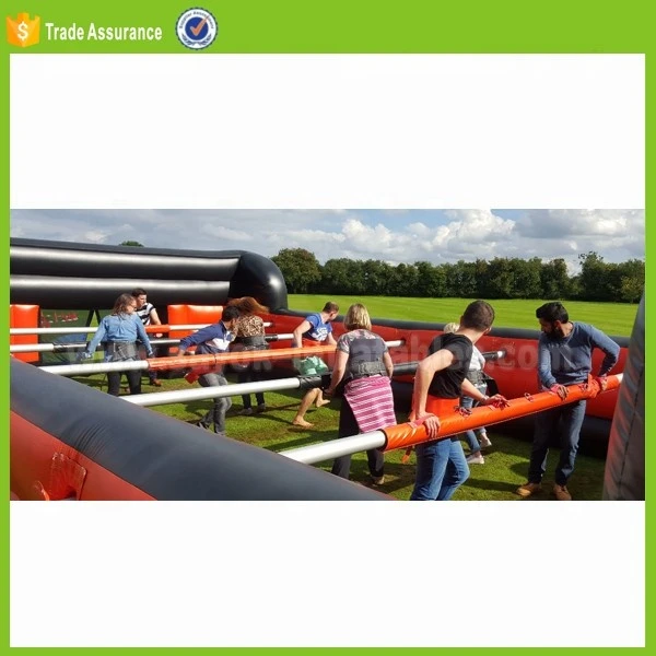 China Inflatable Game Inflatable Table Soccer Foosball Field For Sale Inflatable Football Toss Game