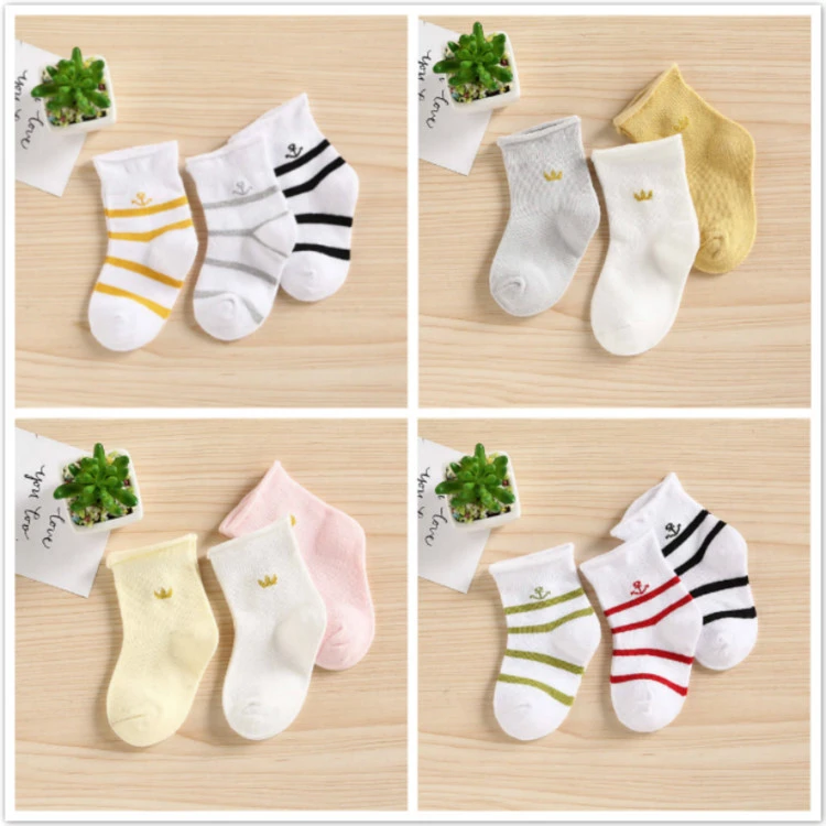 China Non Slip Organic  Cotton Baby Socks For New Born Babies