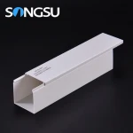 China supplier Customized sizes pvc industrial trunking cable tray wiring raceway/office desk pvc cable tray