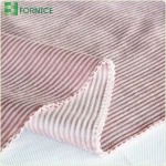 China wholesale 100% polyester warp knit velboa velour striped rib velvet upholstery fabric for sofa