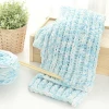 China wholesale Multi colors 100% polyester chunky blanket yarn with soft touch