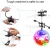 Import Christmas Gift Infrared Induction Sensing Aircraft Crystal RC Flying LED Disco Ball Helicopter Toys For Kids from China