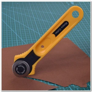 Circular Cut Yellow Rotary Cutter Blade Patchwork Fabric Leather Craft Sewing Tools Hot Sale