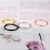 Import circular initial rings gold plated rose gold plated black and silver plated ring stainless steel ring STARLAND jewelry from China