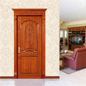 Classical model exterior wooden door main entrance teak wood price single door