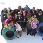 100cm Snow Sport Sled Inflatable Snow Tube Sled Snow Tubing