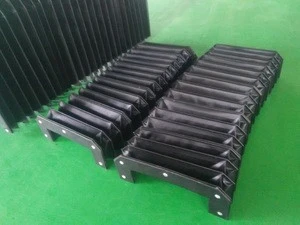 cnc flexible accordion dust cover fabric bellows cover plastic guard shield