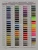 Color card 100%  rayon embroidery thread