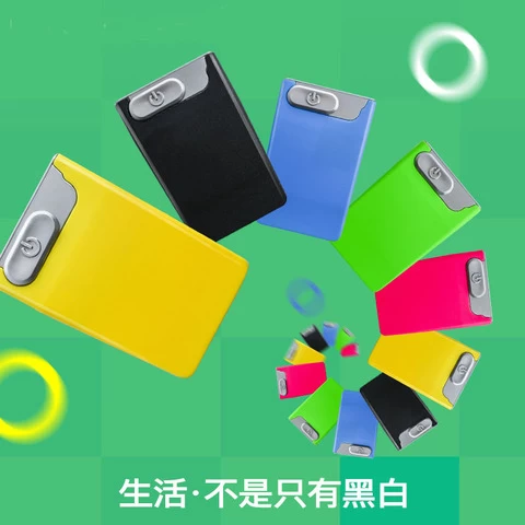 Colorful Slim USB Card Igniter Electronic LIghters