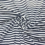 Combed 60s Plied Yarn Dyed 70 Soybean Fibers Soya 30 Cotton Knit Weft Stripe Single Jersey Fabric for T-Shirt Underwear