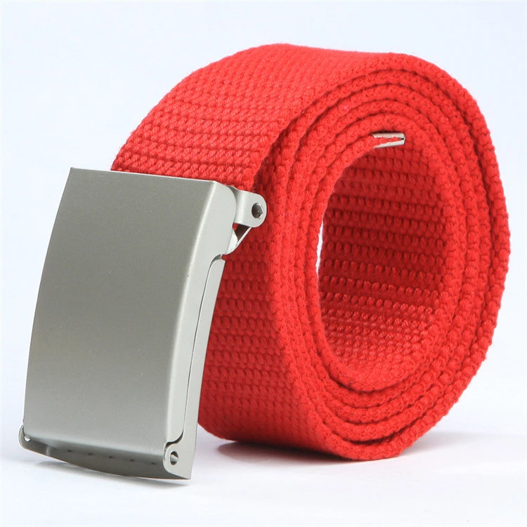 Comfortable Casual Style Unisex Canvas Fabric Belt