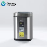 Commercial Factory Custom Luxury Hotel Waste Bins Swing Top Metal Dustbin Smart Trash Can With Logo
