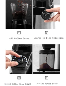 Conical Burr Coffee Grinder More Selections More Settings More Automatical
