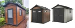 container house outdoor wood plastic composite garden shed prefab house container home waterproof easy installation wpc house