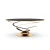 Import Contemporary Modern Gold Glass Home Goods Sprial Coffee Table from China