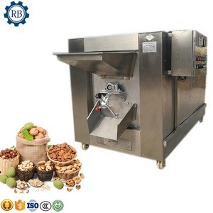 Continuous drum type kinds of beans roasting tool black bean roaster before bagged for gas heating