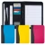 Import Contrast colored PU Leather Zipper A4 Document File Folder Portfolio from China