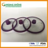 cookware parts of tempered glass lid with silicome ring