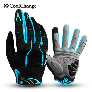 Coolchange Riding Cycling Equipment Breathable Full Finger SBR Pad Touch Screen Bicycle Sport Motorcycle Riding Cycling Gloves