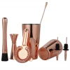copper plated stainless steel 304 cocktail boston shaker sets - customized sets
