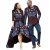 Import Cotton African lovers Java clothing/wax cloth print long skirt + men&#039;s T-shirt African national clothing exclusive from China