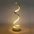 Import Creative Art Personality Bedroom Bedside Modern Decoration Spiral Shape LED Table Lamp from China