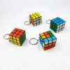 Creative Mini Magic Cube 3*3cm Keychain Magic Cube Pendant Keyring Educational Toy For Children