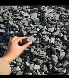 Crushed Black Aggregate for Concrete