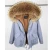 Import Custermize Oversize Real Raccoon Fur Collar Ladies Hoodie Parkas Artificial fur Coat Women Faux Fur Lined Parka Coat from China