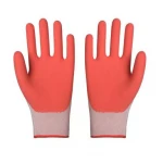 Custom Anti Slip Water Proof Latex Coated Safety Gloves