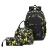 Import Custom camouflage printed 3pcs school bag and lunch bag set for students from China