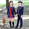 Custom Cheap Long Sleeve Coat Children Primary School Uniforms Design With Pictures