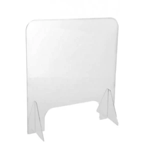 Custom Clear Countertop Splash Guard Acrylic Sneeze Guard Table Top Shield Divider Stand Desktop Protective Shield