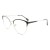 Custom fashion ladies cat eye metal eyeglasses half frame eyeglasses