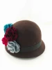 custom fashion women bowler derby formal hats&ladies bowler hat