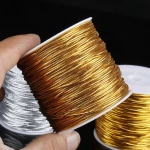 Custom Gold Silver Elastic String Metallic Elastic Cord with Best Quality
