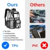 Custom High Quality Transparent Waterproof Large Capacity School Backpack Women Men Travel Backpack Bag