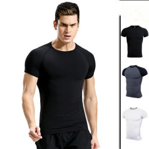 custom men t shirt sublimation fitness clothing wear outwork gym athletic sportswear running wear