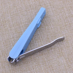 Custom metal toe nail clippers/ blank carbon steel baby nail clippers with magnifier