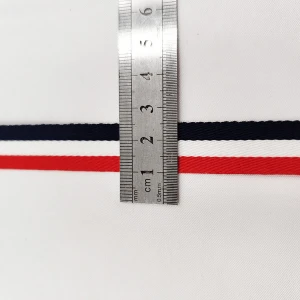 custom twill polyester webbing lanyard striped  bag straps