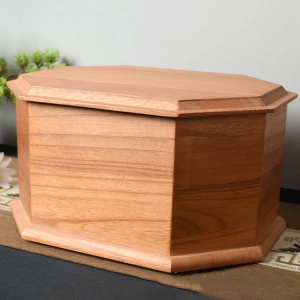 custom wooden cremation urns boxes Small wood box urn supplier for funeral supplies