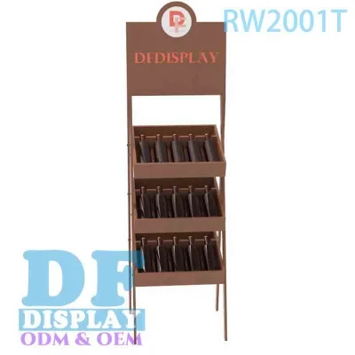 Custom Wooden Display Stands Shelves Food Bottles Box Wooden Flooring Display for Bulk Purchase