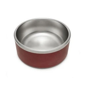 Customize Double Walled Stainless Boomer Dog Bowl  Food-Grade Pet Feeder