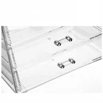 Customized acrylic wholesale large acrylic cosmetics storage box jewelry arrangement transparent drawer type skin care products