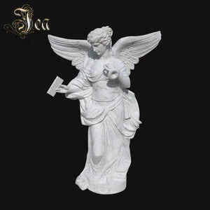 customized luxury marble kneeling angel tombstone and monument