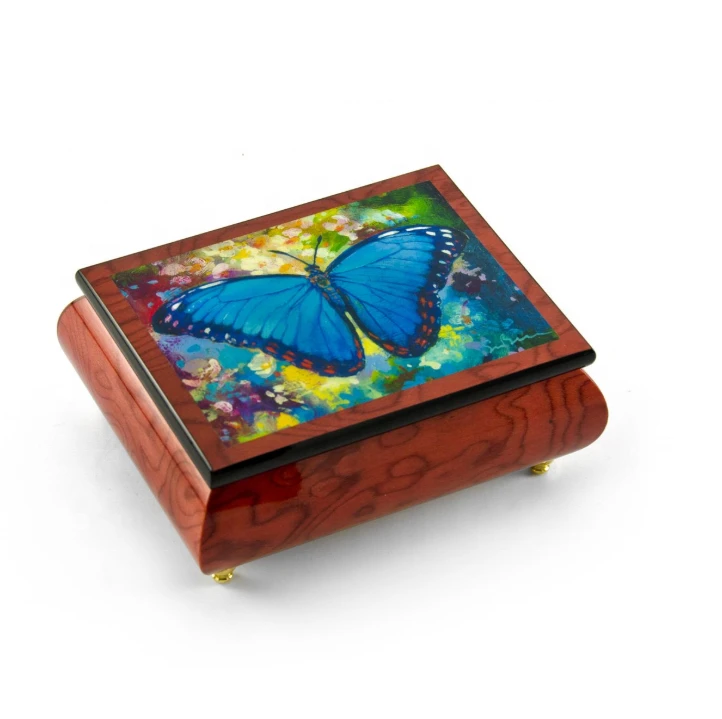 Customized pure wood color music box