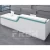 Import Customized Wooden Modern Salon Front Desk Clinic Office White Reception Counter Desk from China