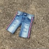 Denim Jeans New Hip Hop 2 14 Years Old Cool Boy Children Design High Quality Distressed Wash Kid denim shorts