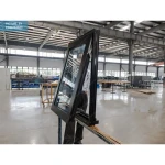 Derad thermal break handle and chain winder open aluminium awning window with tempered glass for home house apartment